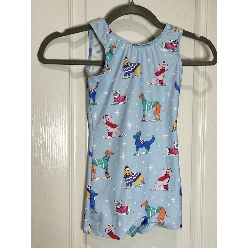 Destira Snow Paws unitard Leotard Gymnastics Dance Child Small Dogs Winter Short
